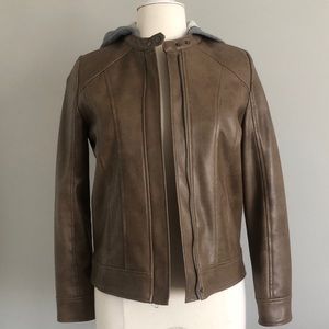 JACK BB Dakota Faux Tan Leather Jacket